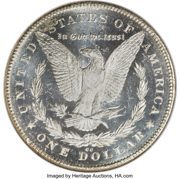 image for: 1878-CC $1 Lines in Wing, VAM-11, MS64 Deep Prooflike NGC....