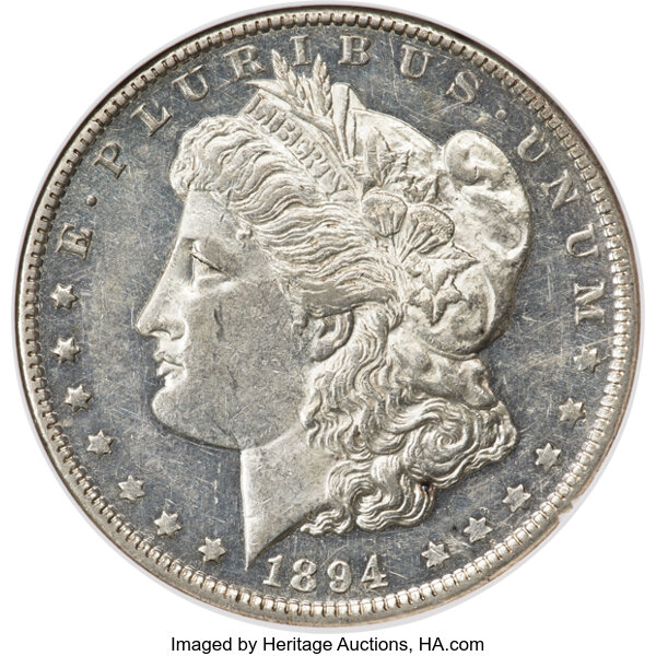 image for: 1894-O $1 AU55 Deep Prooflike NGC....