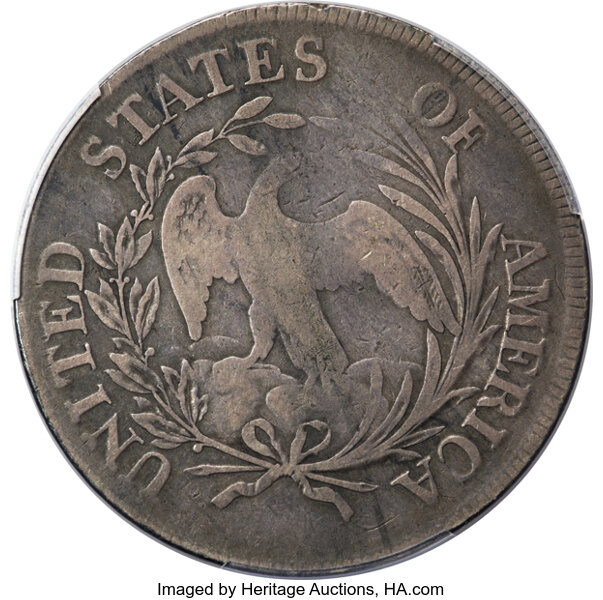 image for: 1797 10x6 Stars, Large Letters, B-3, BB-71 $1  PCGS F15