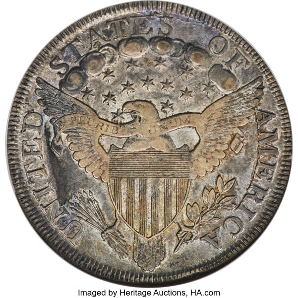 image for: 1800 B-16, BB-187 $1  NGC AU53