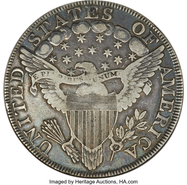 image for: 1799 7x6 Stars $1  PCGS VF30