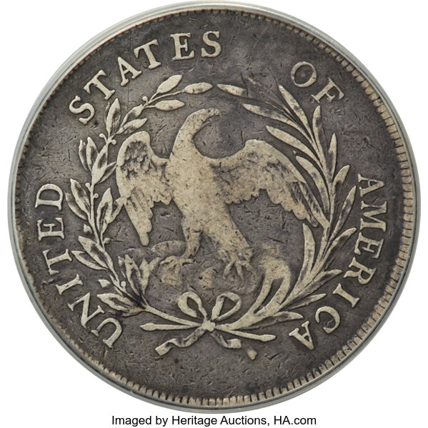 image for: 1797 $1 9x7 Stars, Small Letters, B-2, BB-72, R.4, VF20 PCGS....