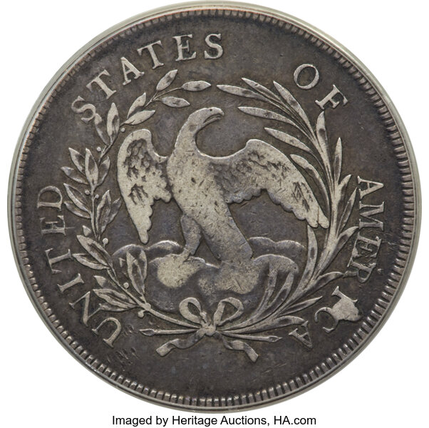 image for: 1796 Large Date, Small Letters, B-5, BB-65 $1  PCGS VF25