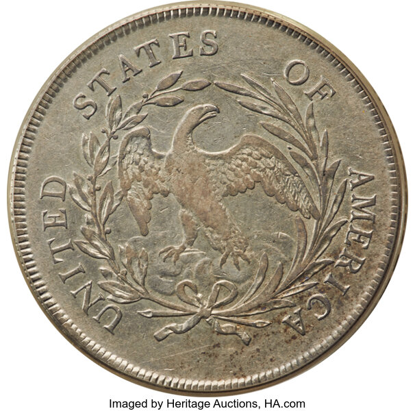 image for: 1795 $1 Draped Bust, Off-Center, B-14, BB-51, R.2, XF45 PCGS....