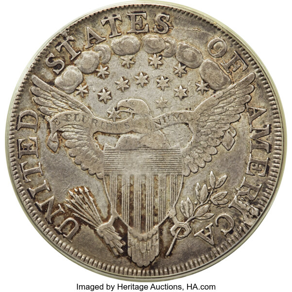 image for: 1799/8 13 Stars Reverse, B-1, BB-142 $1  PCGS VF30