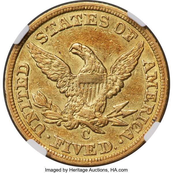 image for: 1847-C $5  NGC XF45