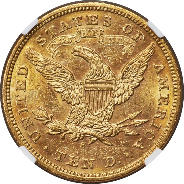 image for: 1878-S $10  NGC AU58