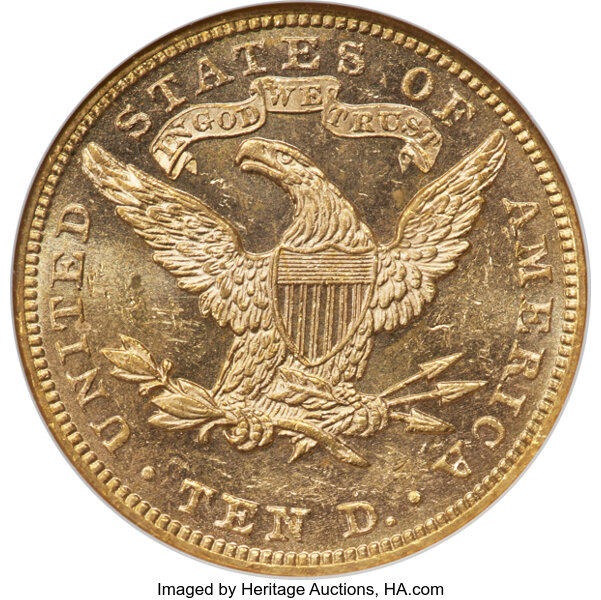 image for: 1894 $10 MS62 Prooflike NGC....