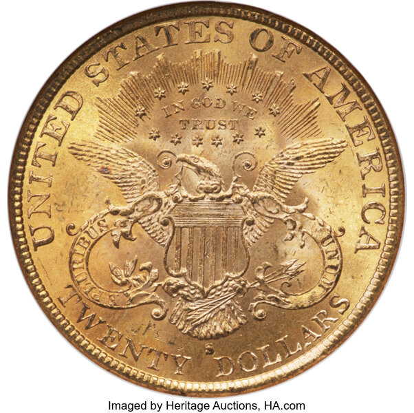 image for: 1891-S/S $20 FS-501 MS64 NGC....
