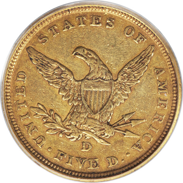 image for: 1840-D $5 Tall D XF40 PCGS. CAC. Winter 3-B....