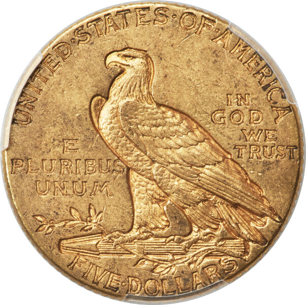 image for: 1911-D $5  PCGS AU58