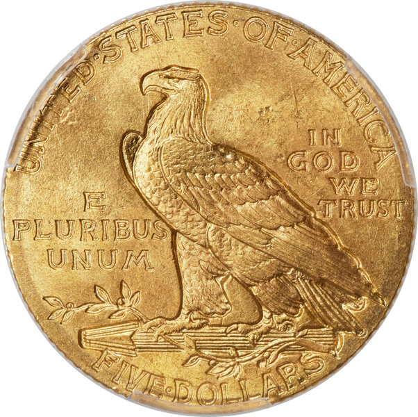 image for: 1909 $5  PCGS MS65