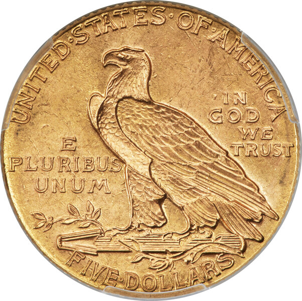 image for: 1909 $5  PCGS MS64