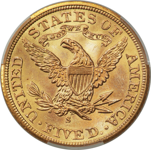 image for: 1901-S $5  CACG MS65+