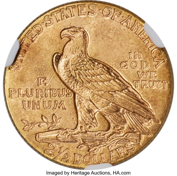 image for: 1915 $2 1/2 NGC MS65