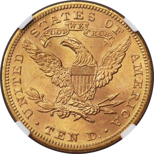 image for: 1899 $10  NGC MS65