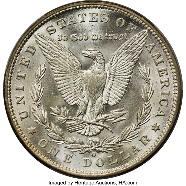 image for: 1893-O $1  PCGS MS62