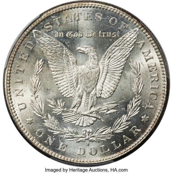 image for: 1896-S $1  PCGS MS62