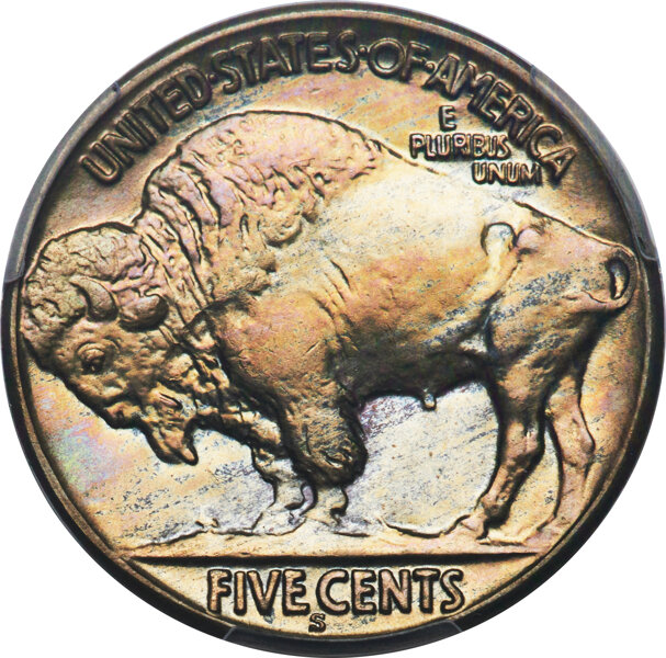 image for: 1927-S 5c PCGS MS65