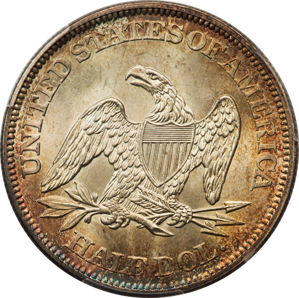 image for: 1861 50c PCGS MS67