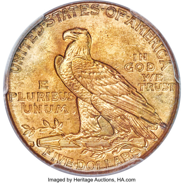 image for: 1914-S $5  PCGS MS65+