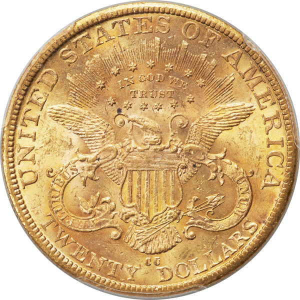 image for: 1889-CC $20  PCGS MS61
