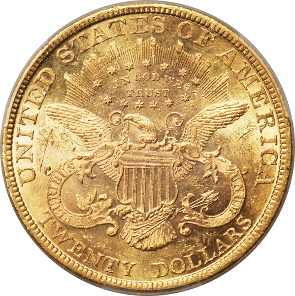 image for: 1892 $20  PCGS MS61