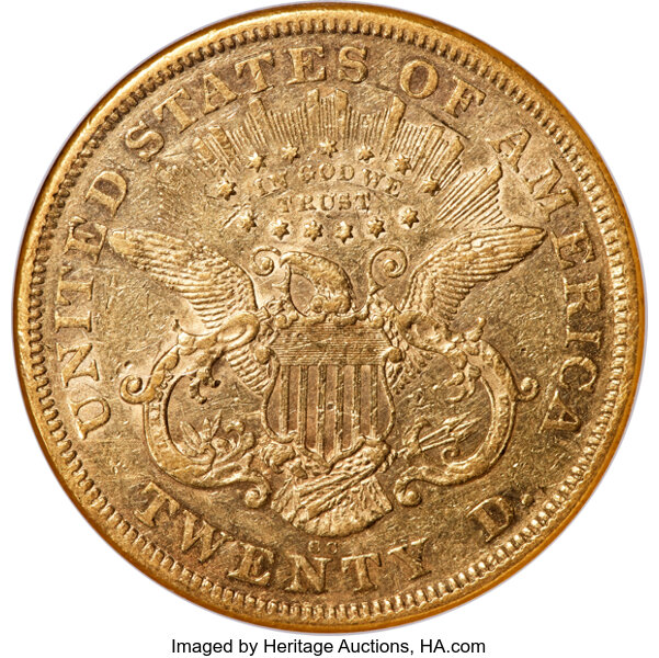 image for: 1871-CC $20  NGC XF45