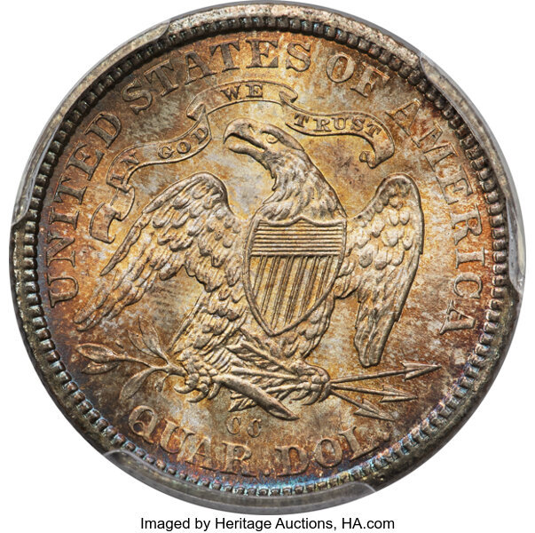 image for: 1878-CC 25c PCGS MS67