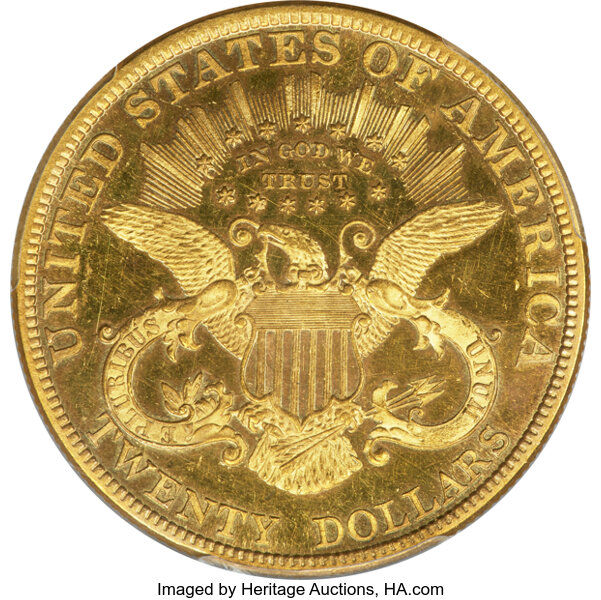 image for: 1887 $20 JD-1, High R.5, PR62 Cameo PCGS. CAC....
