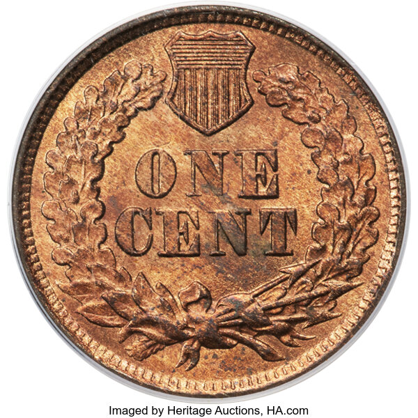 image for: 1877 1C MS64 Red PCGS....