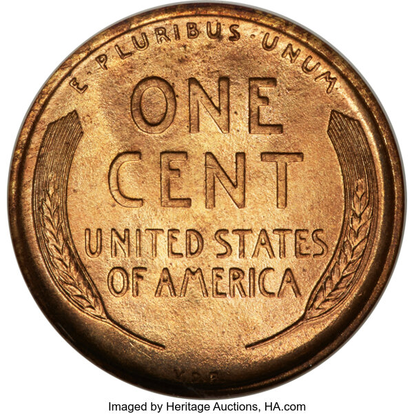 image for: 1909-S VDB 1c NGC MS66 RD