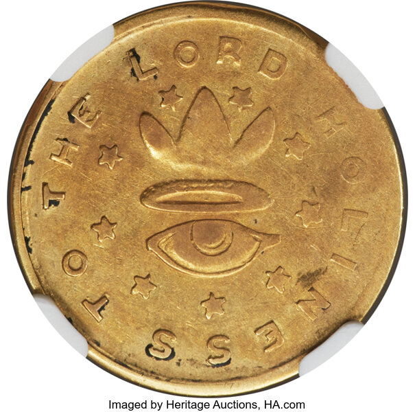 image for: 1850 $5 Mormon Five Dollar XF45 NGC. K-5, High R.5....