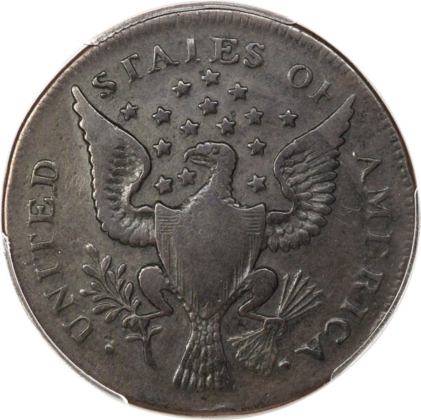 image for: 1792 Washington Getz Pattern Cent, Small Eagle, Copper, Plain Edge, VF20 PCGS. Baker-25, W-10775, GW-22, High R.5....