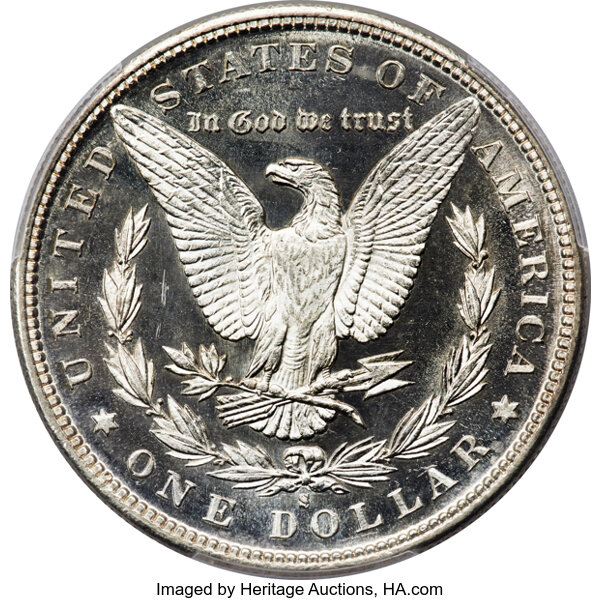 image for: 1885-S $1 MS65 Deep Mirror Prooflike PCGS....