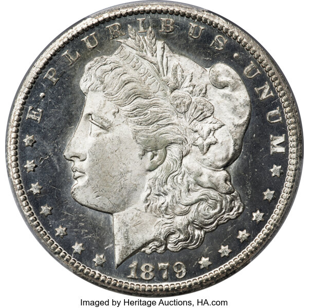 1879 CC Morgan Dollar Capped Die VAM 3 DMPL Mint State (MS