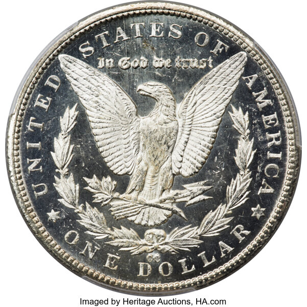 1879 CC Morgan Dollar Capped Die VAM 3 DMPL Mint State (MS