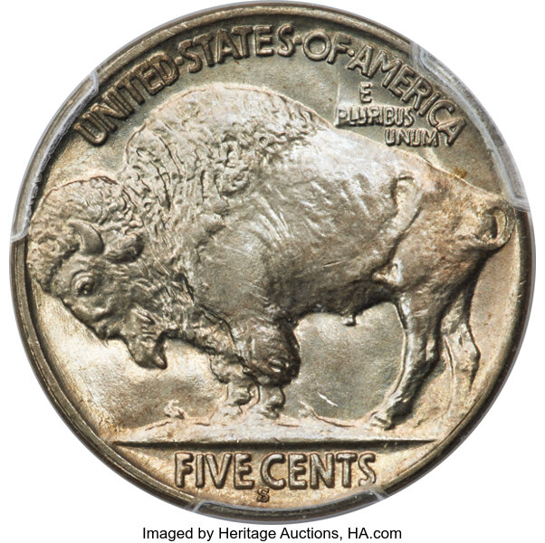 image for: 1928-S 5c PCGS MS66