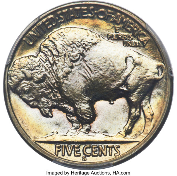 image for: 1914-S 5c PCGS MS66+ CAC