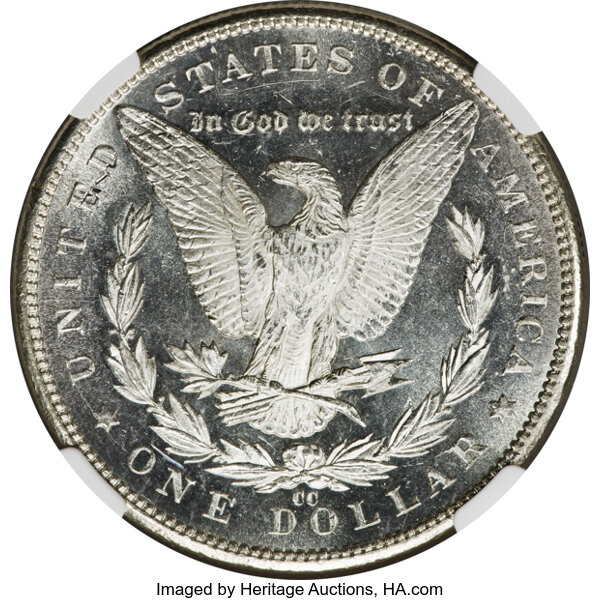 image for: 1889-CC $1  NGC MS62 PL