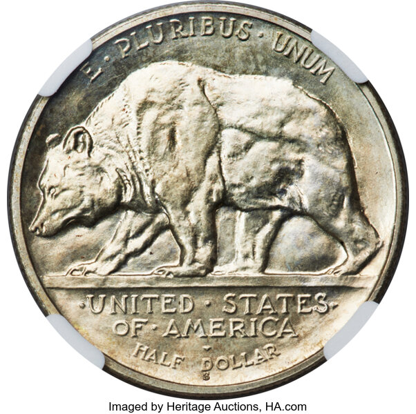 image for: 1925-S California Jubilee 50c NGC MS65