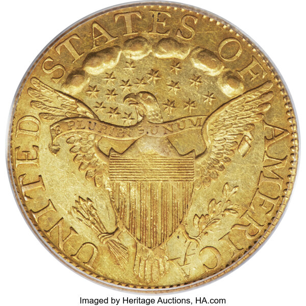 image for: 1795 $5 Large Eagle, BD-14, High R.6, MS62 PCGS....