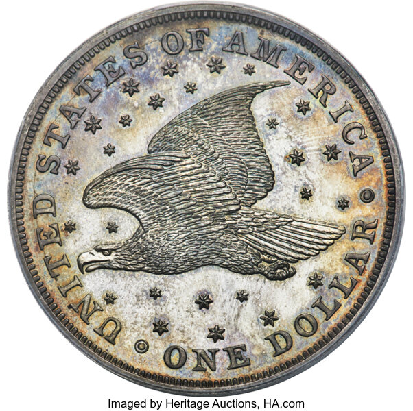 image for: 1836 Restrike, Silver, J-58 PS$1 PCGS PR64 CAC