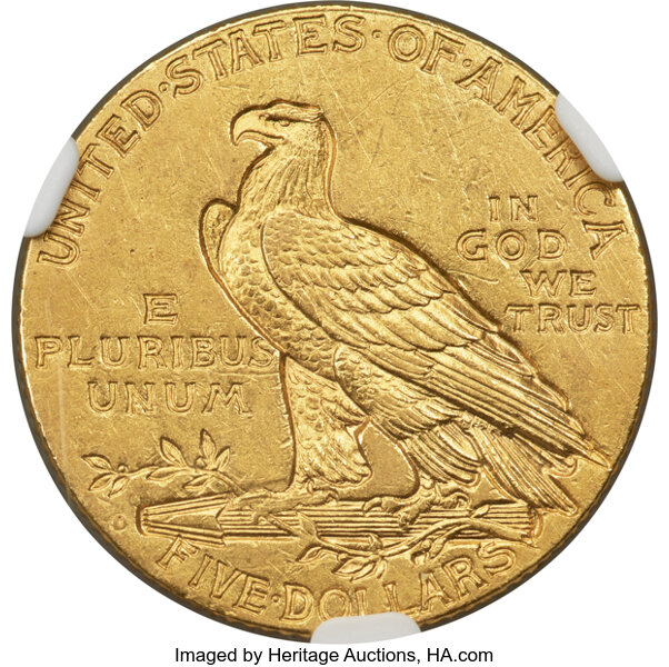 image for: 1909-O $5  NGC AU58