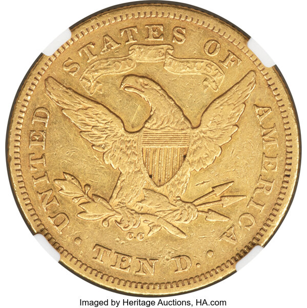 image for: 1871-CC $10 XF45 NGC. Winter 1-A....