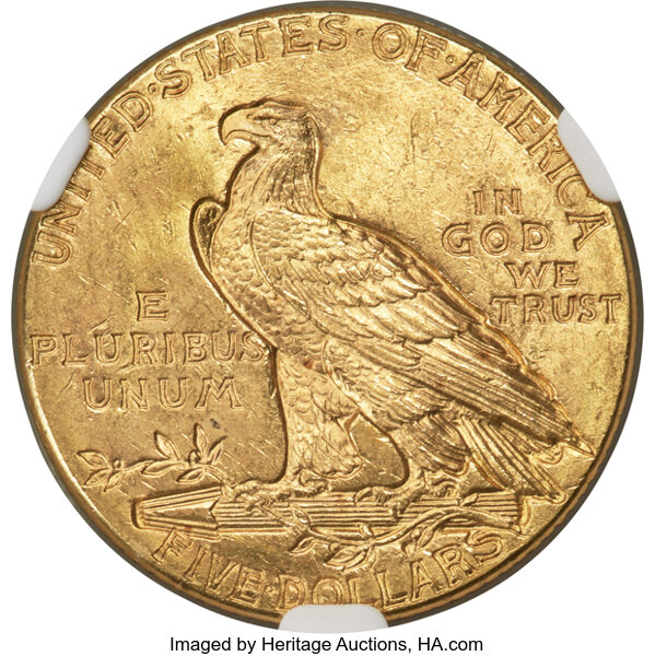 image for: 1929 $5  NGC MS64