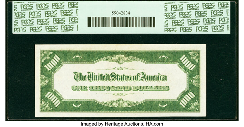 image for: Fr. 2408 $1,000 1928 Gold Certificate. PCGS Choice About New 58....