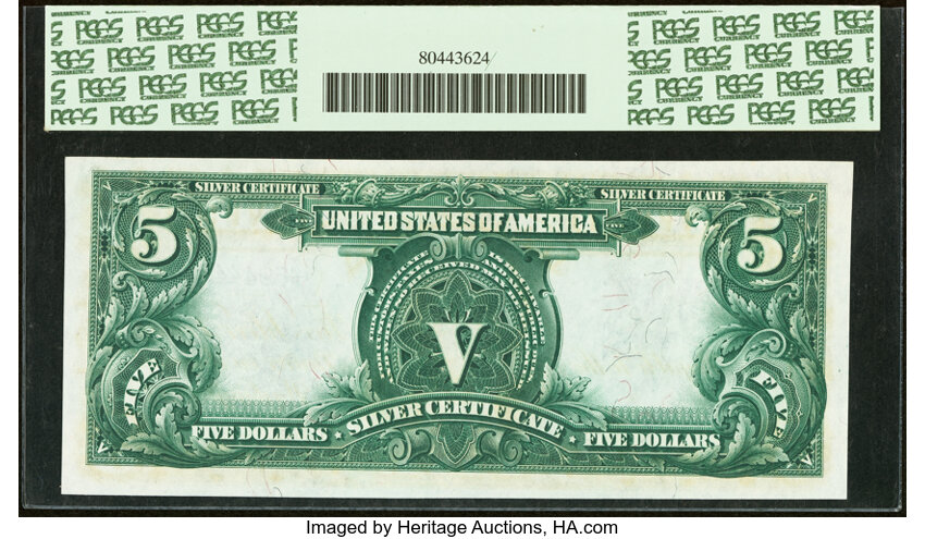 image for: Fr. 271 $5 1899 Silver Certificate PCGS Gem New 66PPQ....