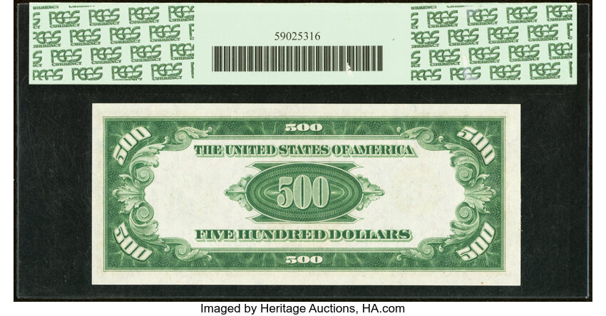 image for: Fr. 2200-E $500 1928 Federal Reserve Note. PCGS Very Choice New 64PPQ....