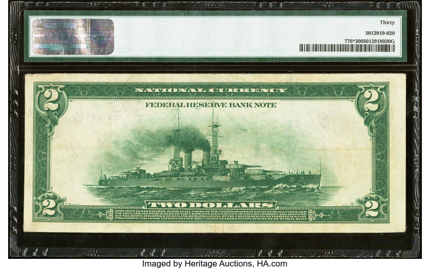 image for: Fr. 776* $2 1918 Federal Reserve Bank Star Note PMG Very Fine 30....
